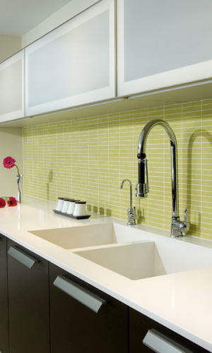 Eco countertops by Caesarstone available from Berkeley, California's leading green home improvement retailer, Ecohome Improvement